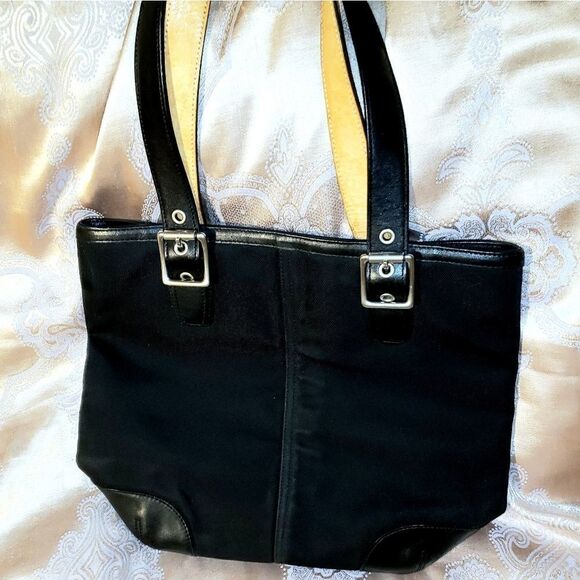 Coach | Black Canvas Purse - Picture 1 of 6